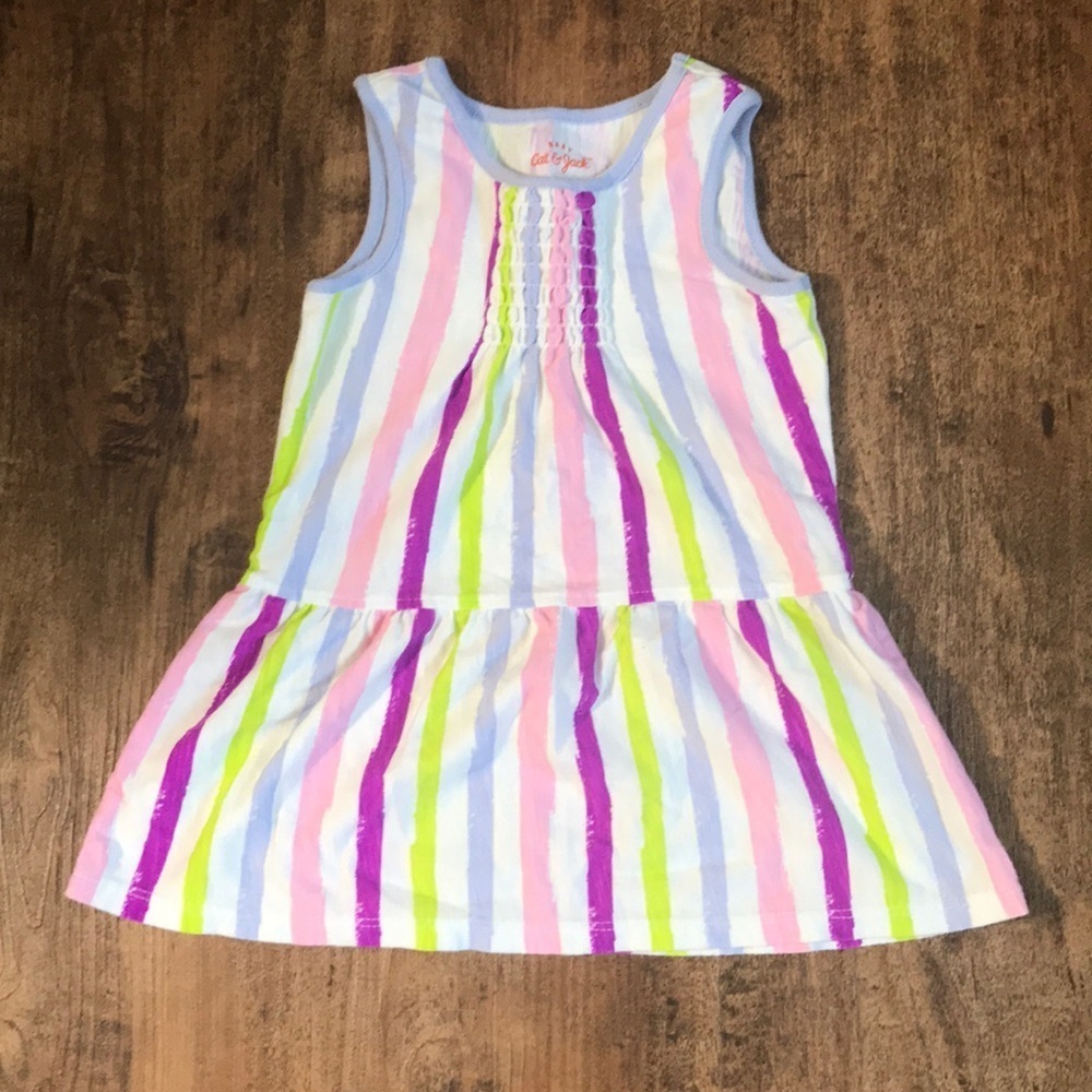 Baby girl striped dress size 18 months